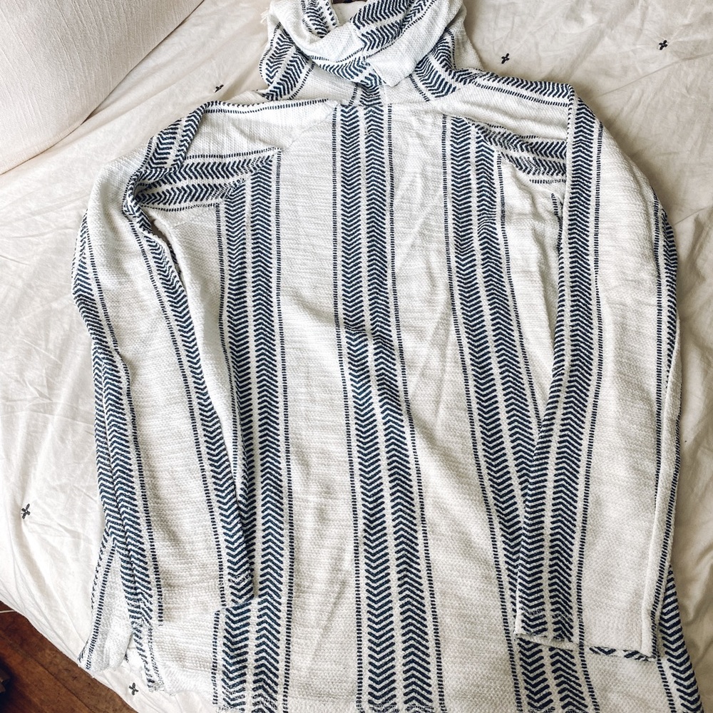 Hooded Poncho Sweatshirt - Picture 3 of 6